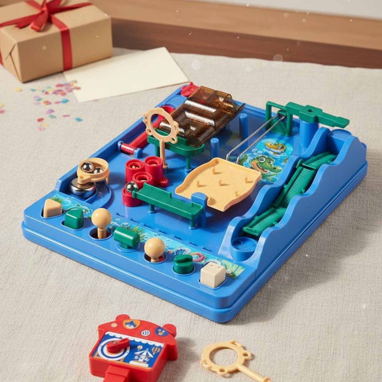 Gioco di Percorso con Biglie Atossico Giocattolo Creativo per Bambini, Casa, Water Adventure