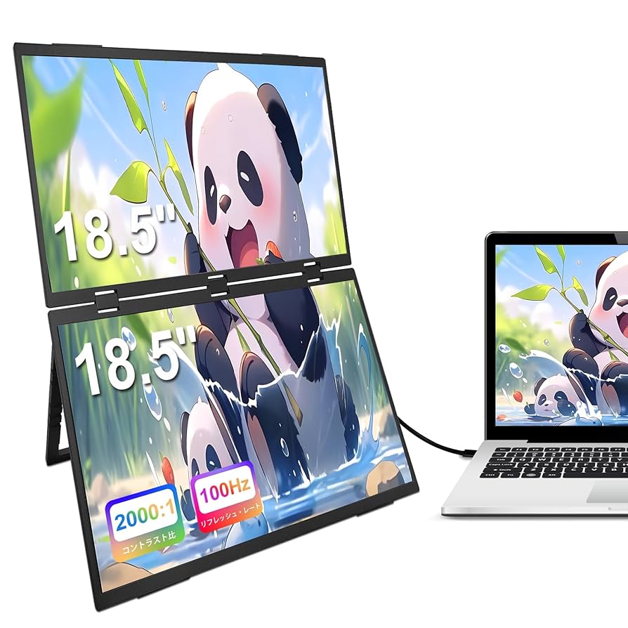 Amazon.co.jp: Scnsuptpデュアルモニター、18.5