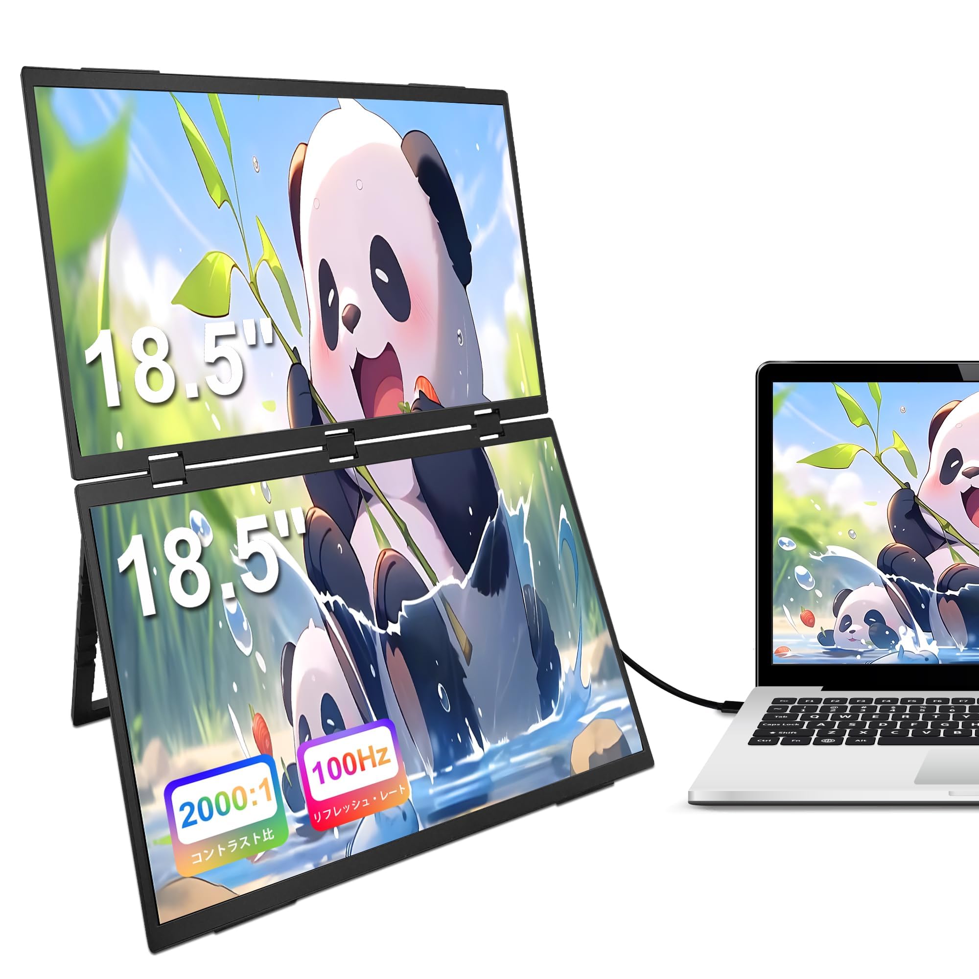 h*y様 Scnsuptp18.5\" 折りたたみ式2画面モニター高輝度　SCN0 h*y様 Scnsuptp18.5
