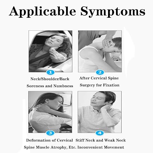 Miniatura 6 de Corrector de postura, ortesis de columna vertebral del cuello, dispositivo de tracción torácica cervical, halo torácico ajustable para la cabeza, el