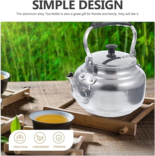 Miniatura 7 de Tetera de tetera para estufa, silbante, tetera de aleación de aluminio para el hogar