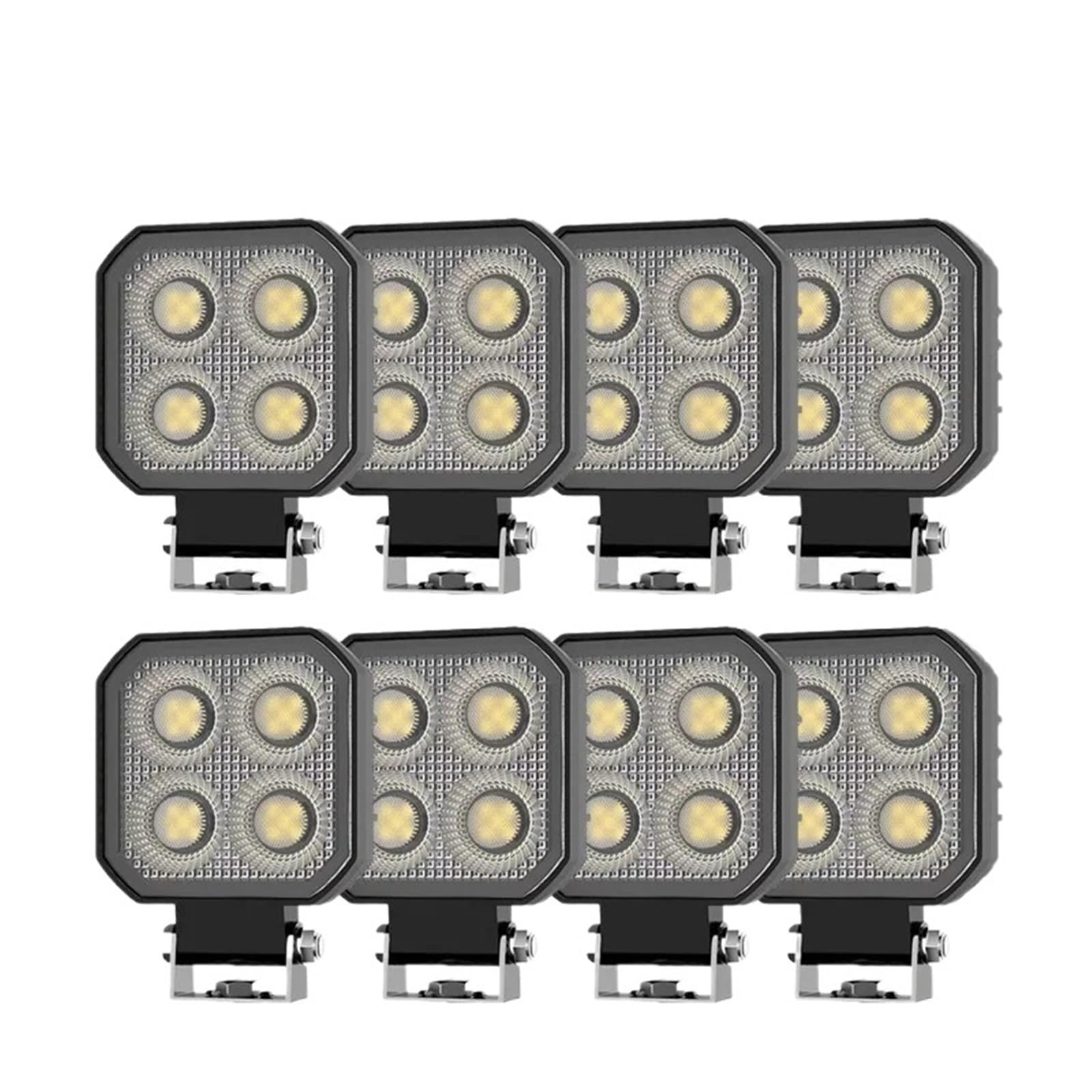 Bombilla Coche De 3 Pulgadas Y 4 LED Luz Trabajo Bombilla para coche | Reflector Rectangular Coche De 9-32V Y 18W Para Camión Barco Tractor ATV Todoterreno 4X4