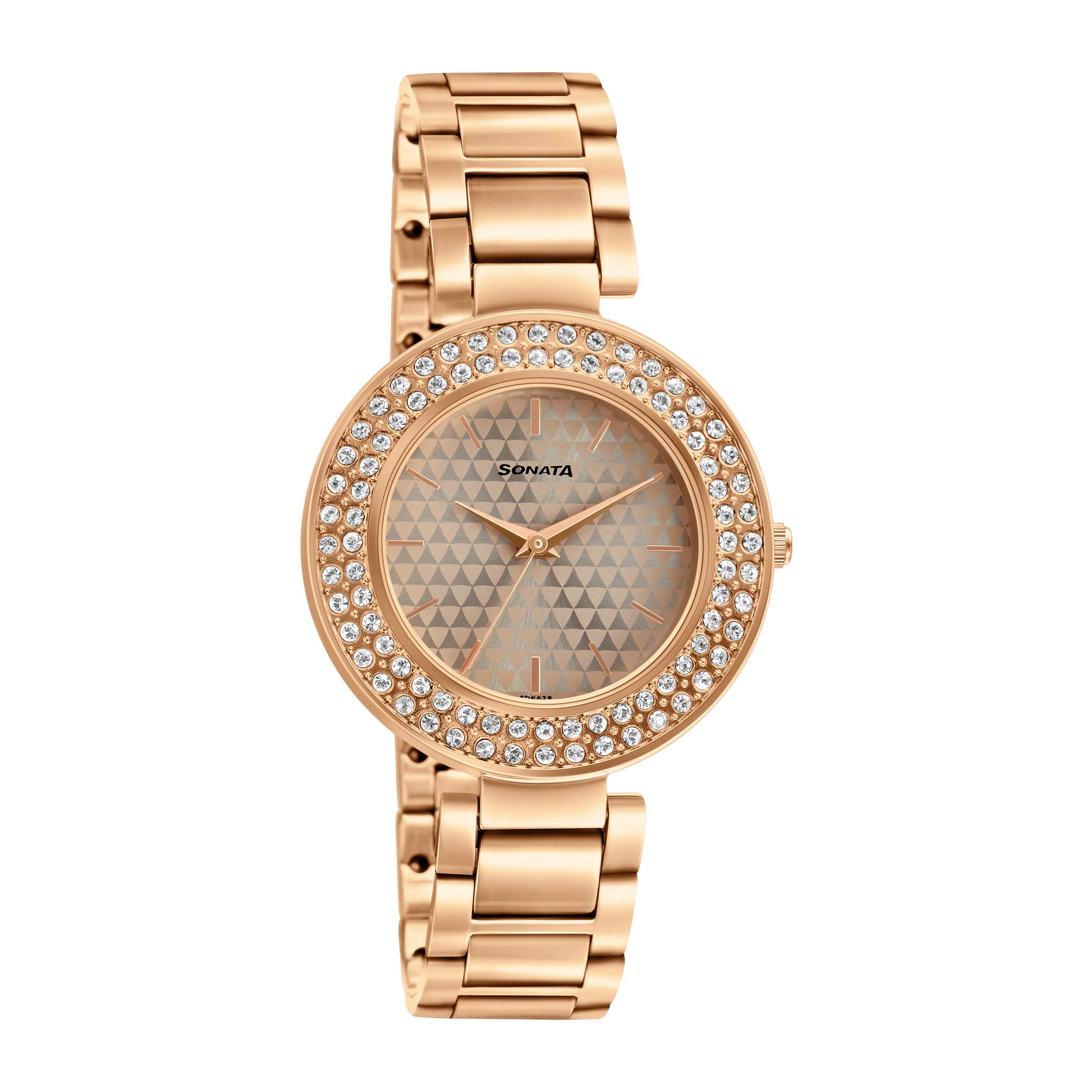 Sonata Blush It Up Rose Gold Dial Women Watch With Stainless Steel Strap-NS87033WM01 (B08XZF34D1) Amazon Price History, Amazon Price Tracker