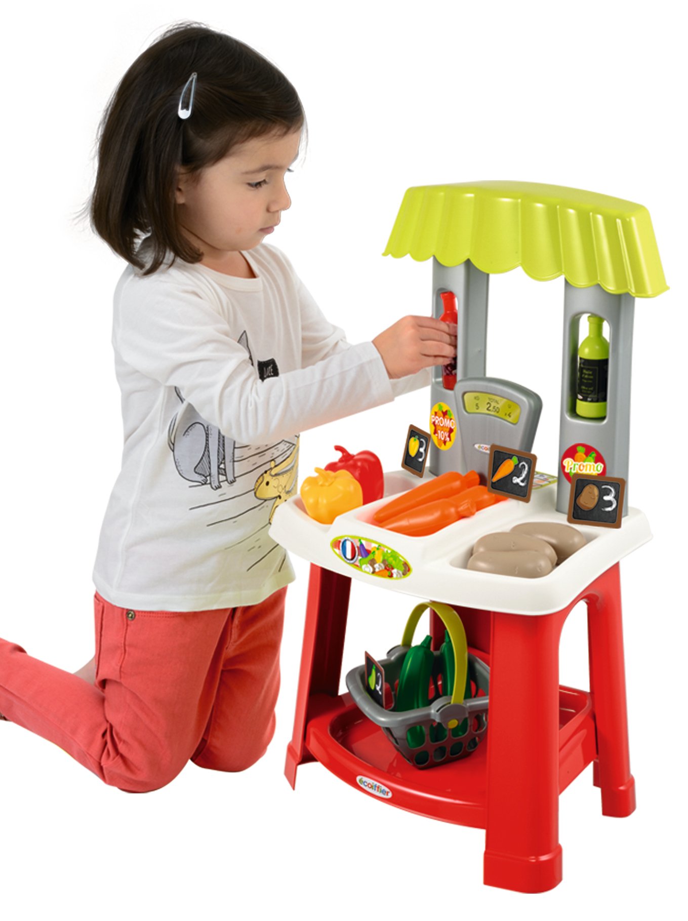 Ecoiffier 1743 - Marktstand mit Tragekorb