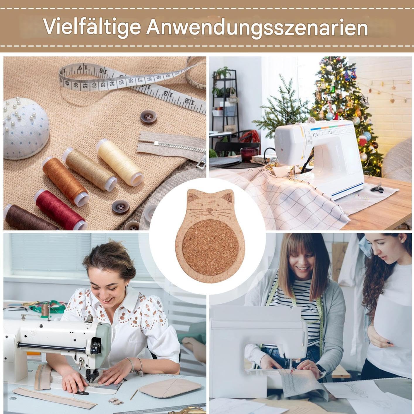 Stecknadelkissen Süßes Stecknadelkissen Aus Holz Zum Aufbewahren | Nähen Sticken Stricken Zubehör Für Zuhause Bett Reparatur Garn
