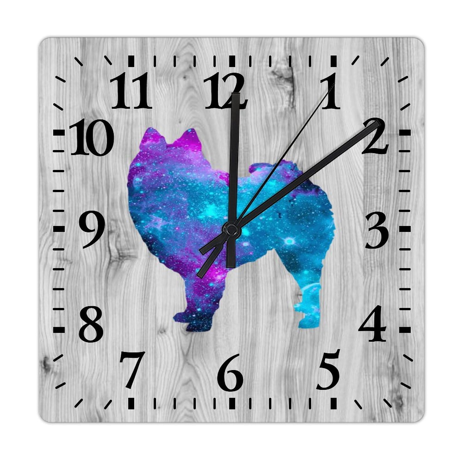 Horloge murale en bois de Poméranie 38x38 cm décoration rustique