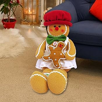 ジンジャーマンくまちゃん☆クリスマス Amazon.co.jp: ジンジャーブレッドマン人形、ぬいぐるみ