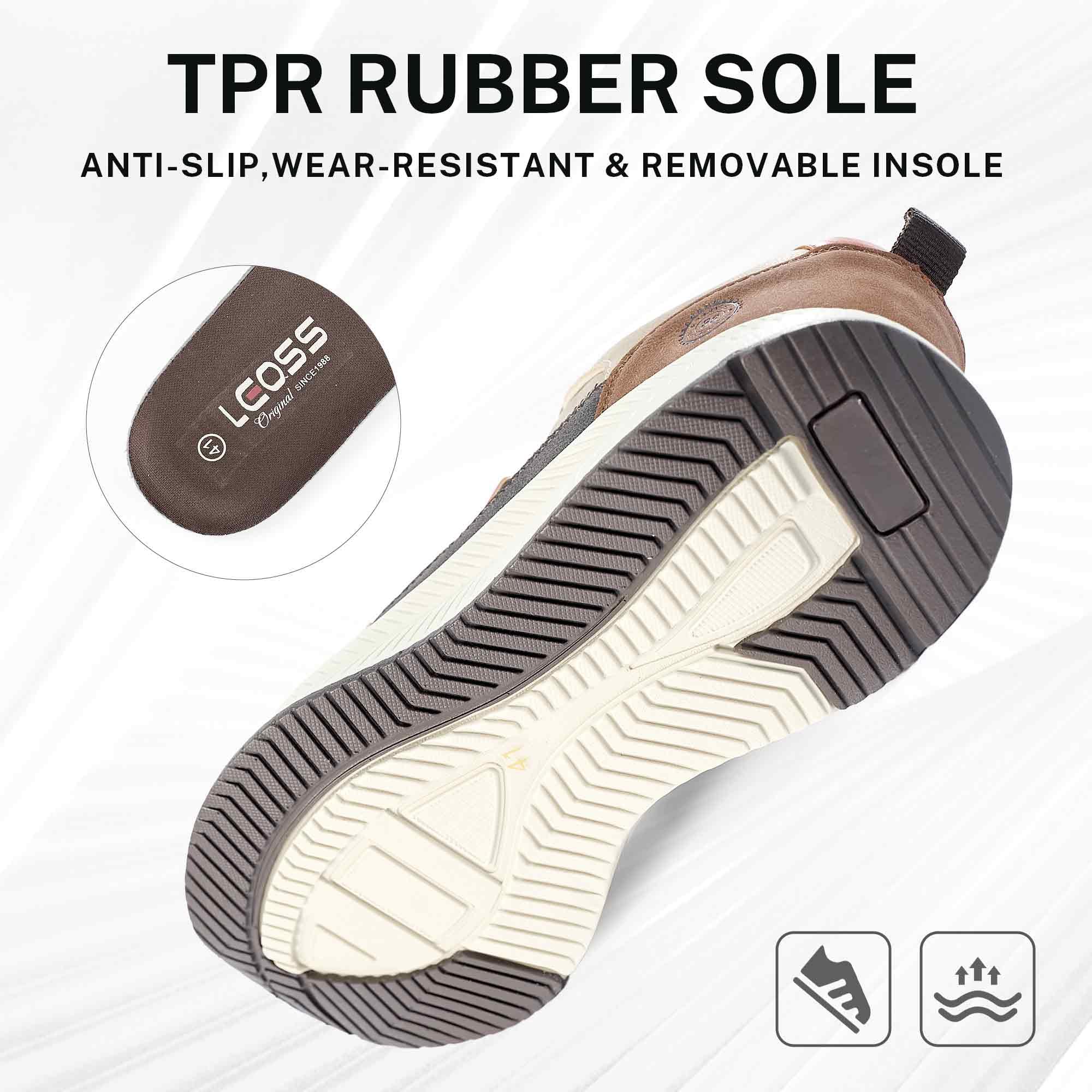 Męskie buty trekkingowe, skórzane, buty sportowe, sznurowane, buty uliczne, buty rekreacyjne, buty sportowe, antypoślizgowe