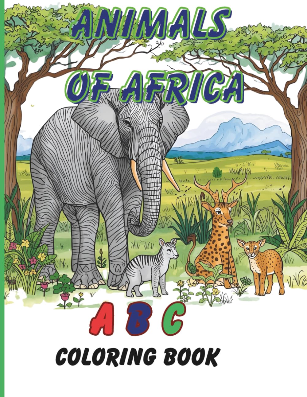 ABC Animals of Africa Coloring Book