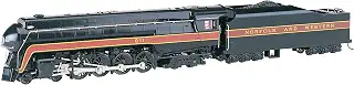 Bachmann Industries N & W # 611レールファンクラスJ 4 – 8-4 DCC Sound Value Equipped Locomotive (Ho Scale)