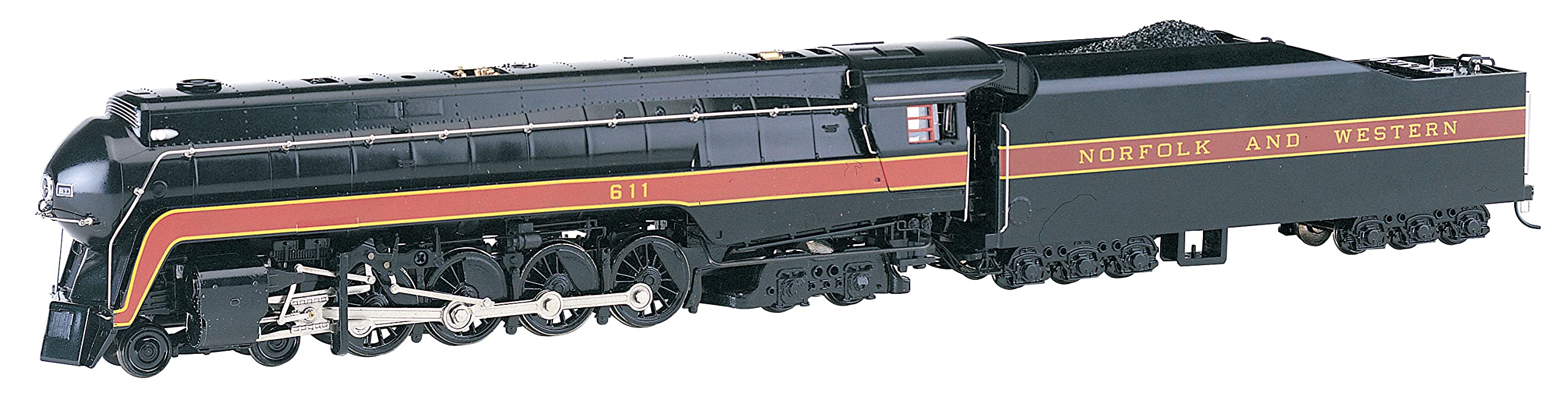 Bachmann Industries N & W # 611レールファンクラスJ 4 – 8-4 DCC Sound Value Equipped Locomotive (Ho Scale)