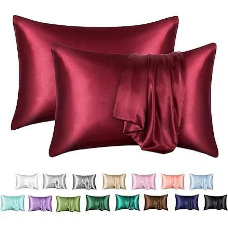 red satin pillowcase