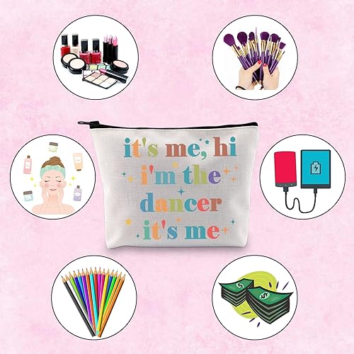 Miniatura 4 de TSOTMO Regalo de bailarina It's Me, Hi I'm The Dancer It's Me Bolsa de regalo para mujeres, entrenador de baile, profesor de baile, Beige, Bailarín