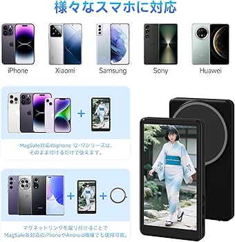 Amazon.co.jp: JEVDES スマホ用自撮りモニター 【スピーカー付き