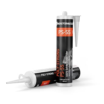 Poly-Strong PS 55 Warm Gray Polyurea Crack Filler and Crack Repair for Concrete, Brick & Stone