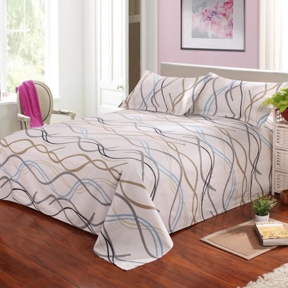 Drap double coton rembourré de 250x230 cm couvre lit matelassé et jeté de lit toutes saisons
