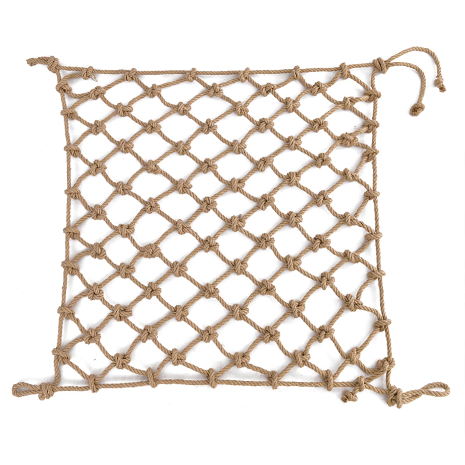 Pet Stair Safety Net Outdoor Hemp Rope Net Balcony Protective Railing Fence Indoor Wall Patio Decoration Hanging Clothes Garden Hotel Birds Multiple Sizes Available 4mm/8cm-1x2m