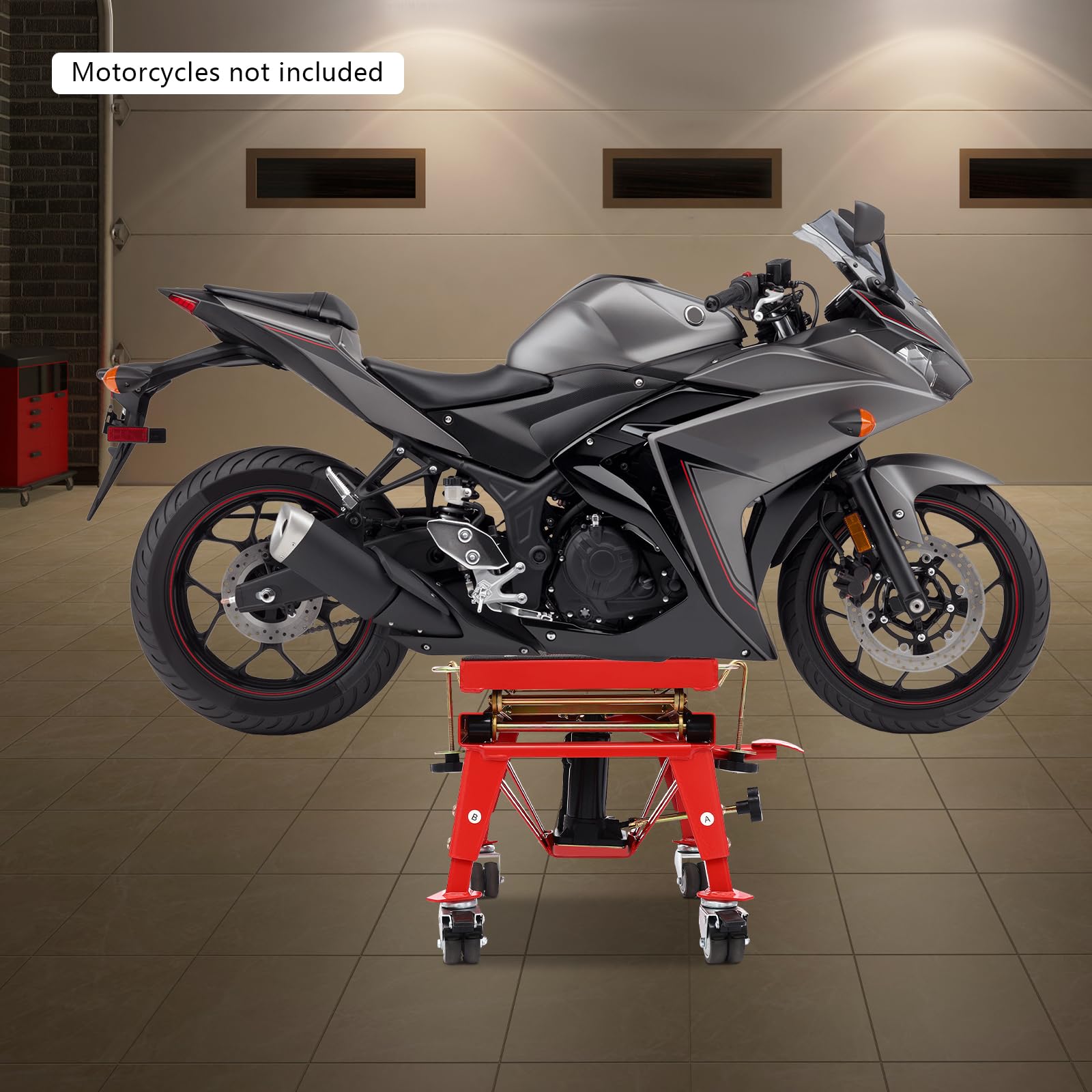 Plataforma elevadora hidráulica de motocicleta, elevador de montaje de motocicleta, elevador hidráulico con ruedas, plataforma de motocicleta para reparación de automóviles taller de