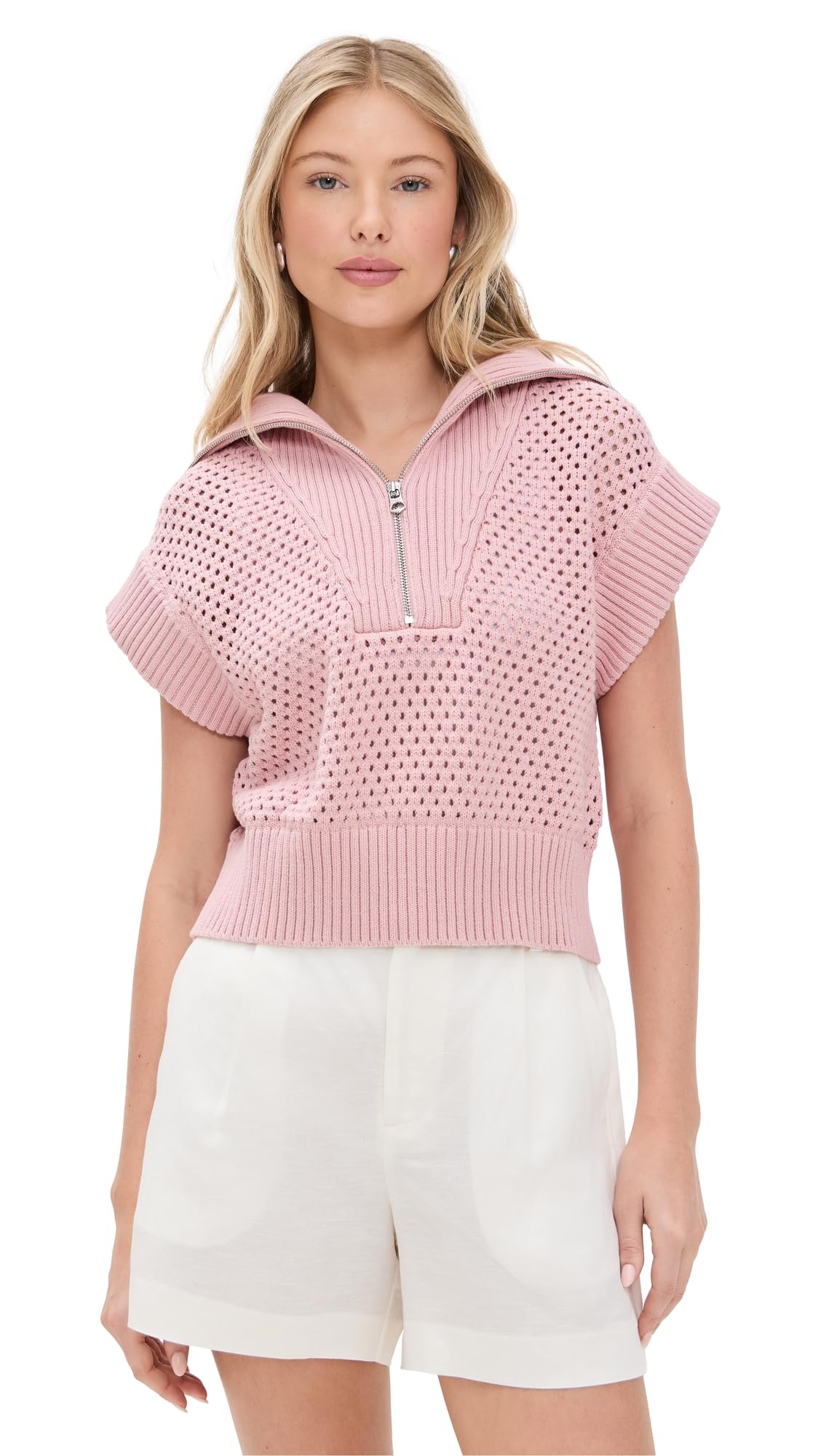 Varley Womens Mila Half Zip Knit Sweater