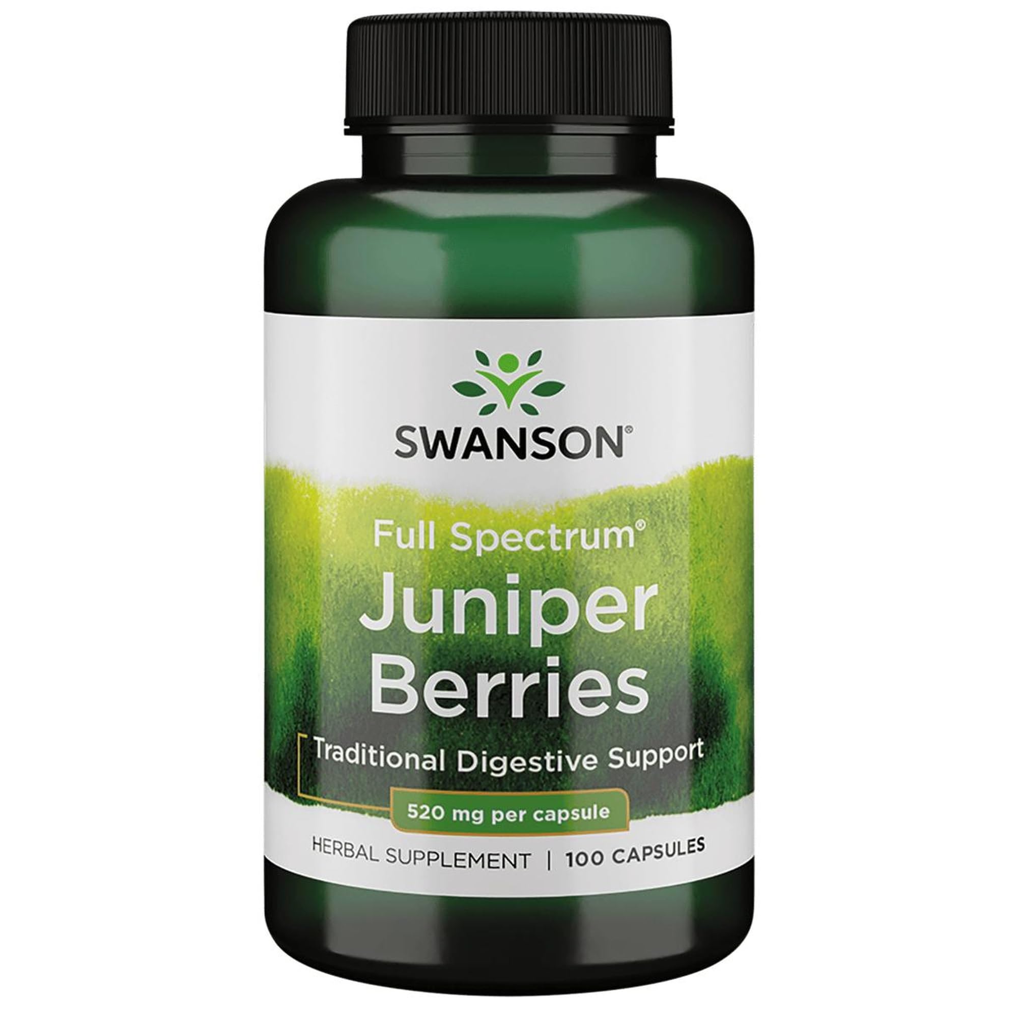 Swanson Juniper Berries Capsules, 520 mg, 100 Ct