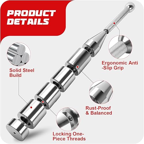 Miniatura 3 de Campana de maza ajustable de 30 libras, campana de maza de acero, maza de entrenamiento, equipo de entrenamiento de fuerza para entrenamiento de