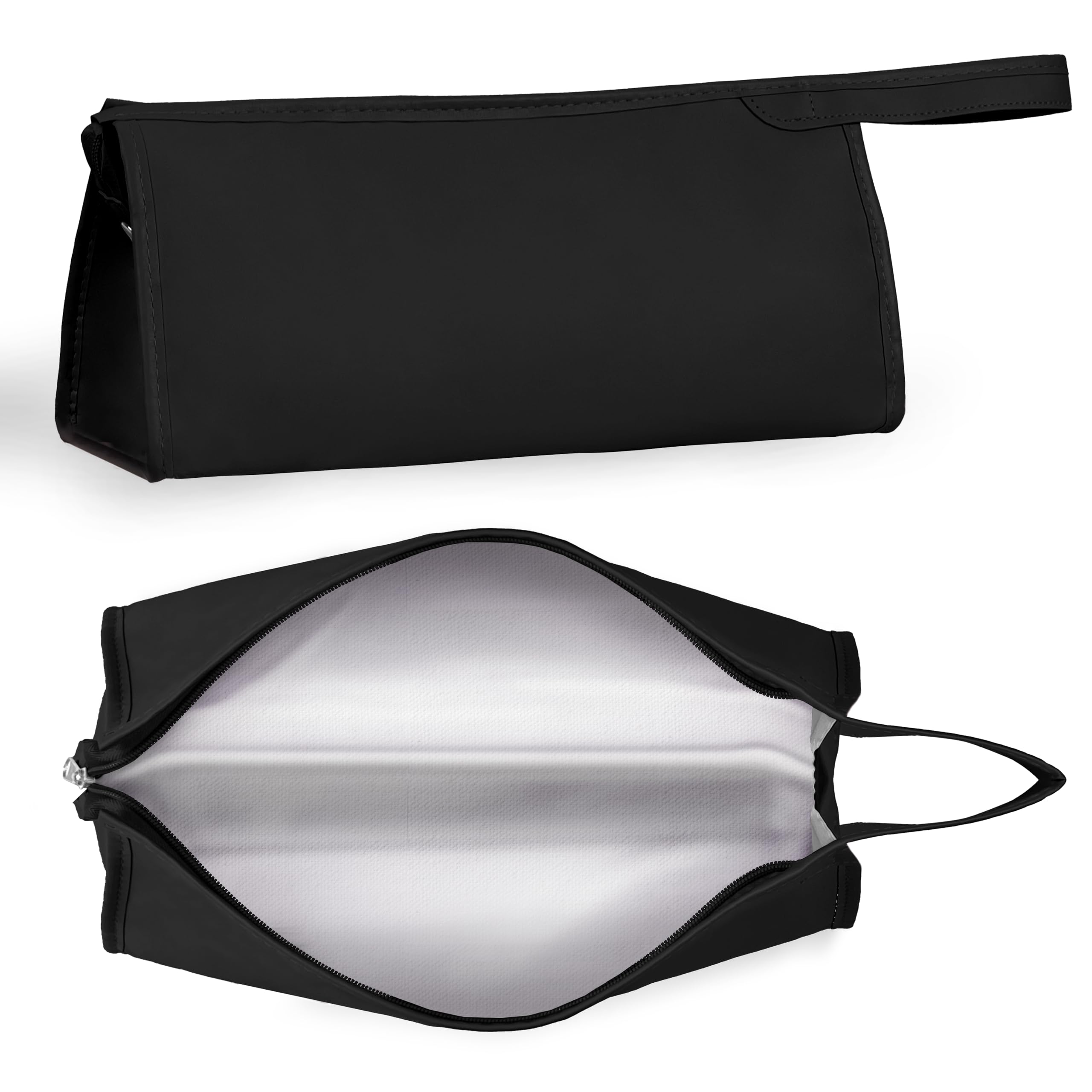Borsa da Viaggio per Asciugacapelli - [ 35 x 14 x 15 cm ] - Custodia in Pelle Sintetica con Manico - Compatibile con Dyson Airwrap - Nero