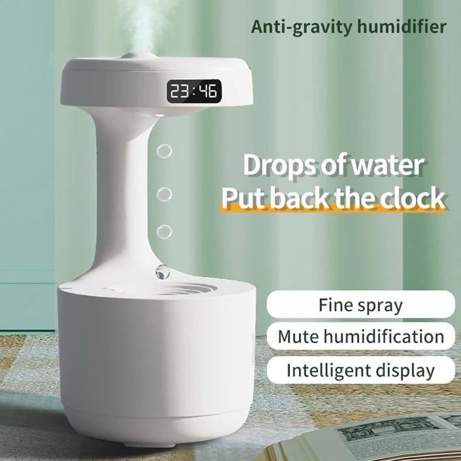Umidificatori a Fredda Diffusore a Fresco Sicuro in | Umidificatore A Pioggia Per Comodino, Ufficio, Sonno, Notte, Appartamento,