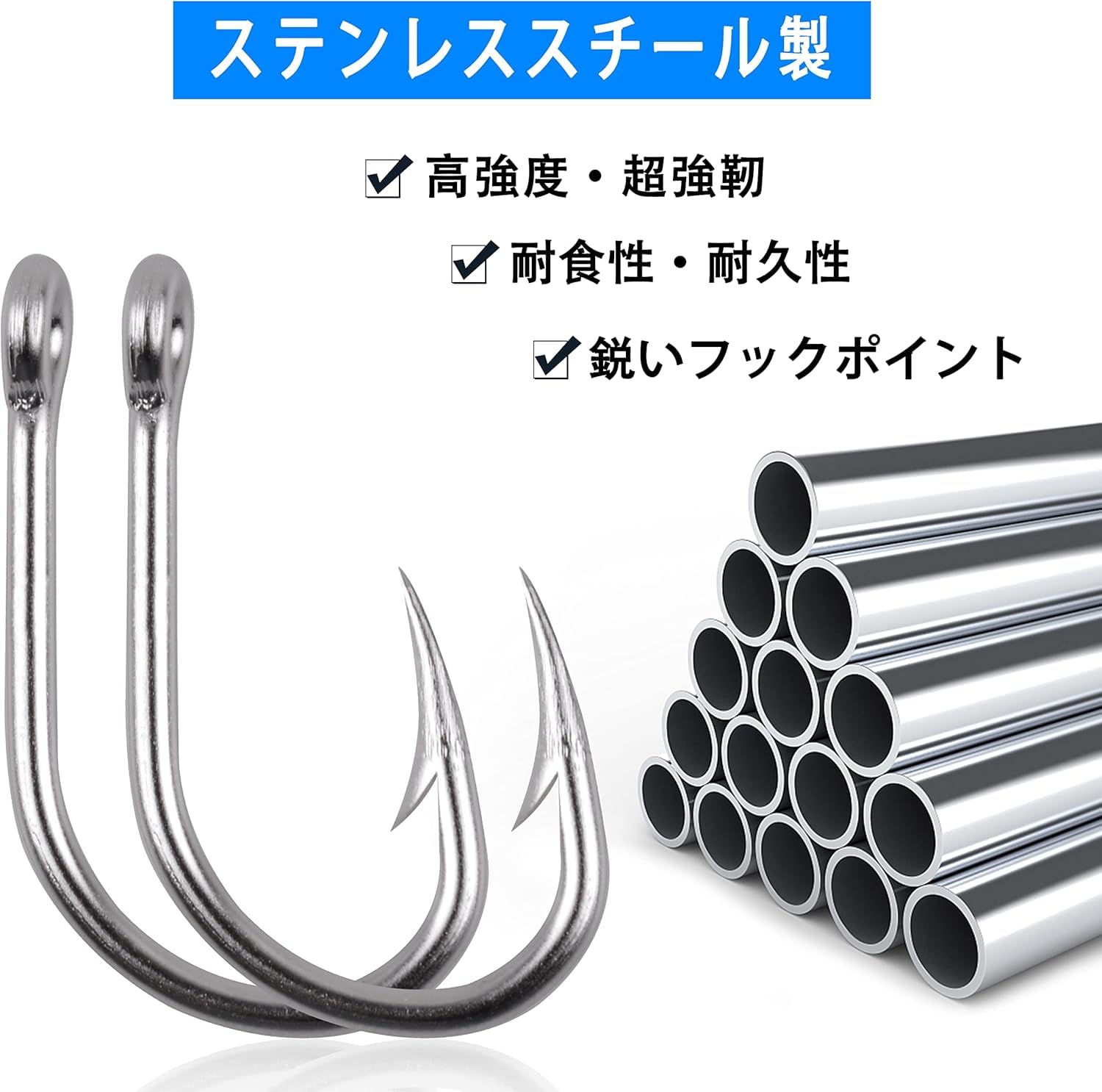 Amazon.co.jp: Maiitmor【30本】 ステンレス 釣りフック シングル