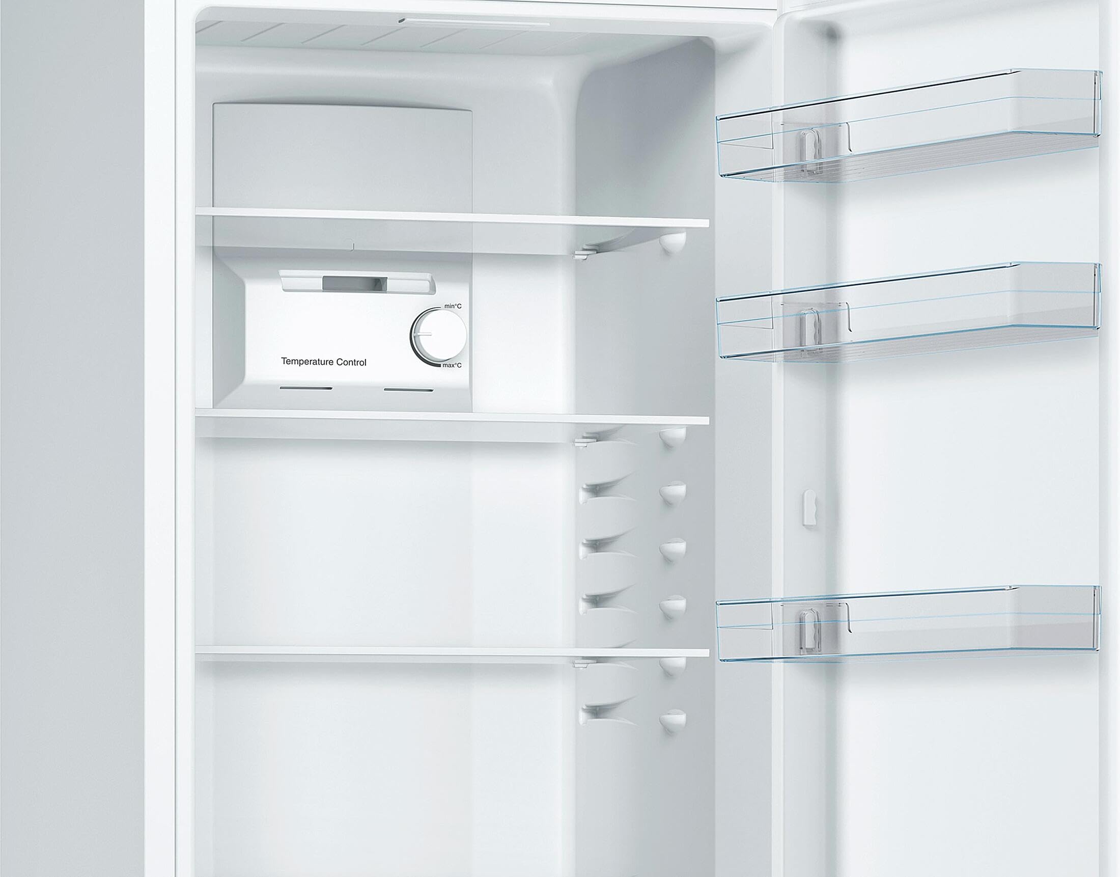 Bosch - Frigorífico Combi, 60 cm, Serie 2, NoFrost, Iluminación LED, MultiAirFlow, Blanco, KGN36NWEA