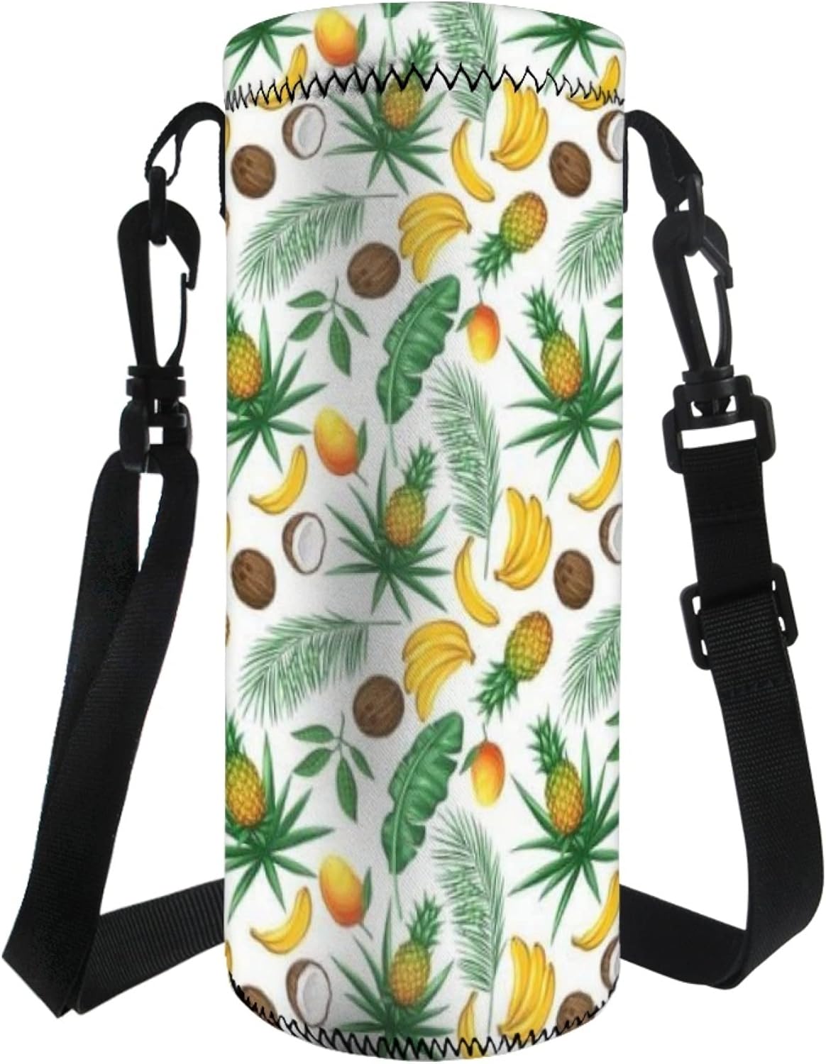 Sac De Transport Pour Bouteille D'eau Avec Nom Personnalisé Et Fleur De Naissance Avec Pochette