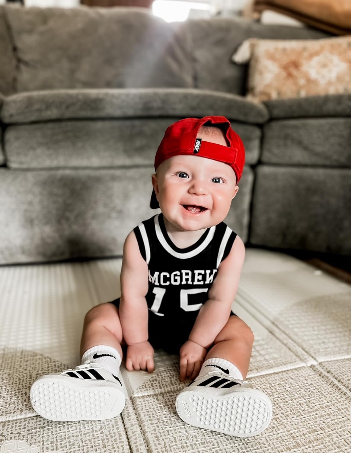 Rocket Bug Custom Sleeveless Basketball Sport Jersey for Babies - Personalized with Name & Number-FRONT and BACK