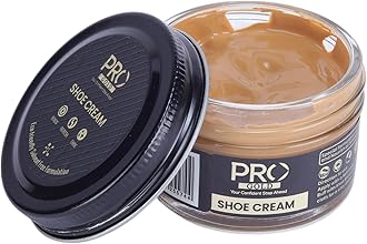 PRO Shoe Cream Polish - 45 ML | Natural Waxes Formula for Leather Shoes | Enriched with Carnauba & Bees Wax | Long-Lasting Shine | Leather Shoe Cream Polish