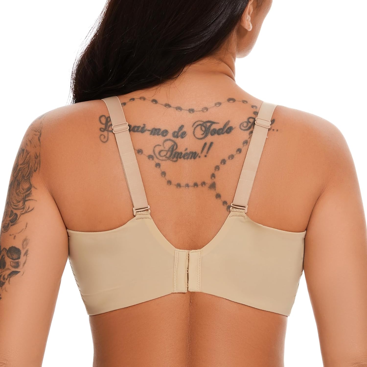 SEA BBOT Women Wireless Push Up Bra Side Smoothing T-Shirt Bra Add One Cup - Image 4