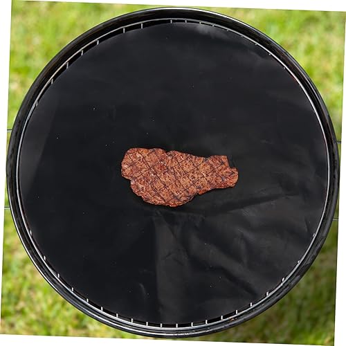 Miniatura 6 de GANAZONO Juego de alfombrillas antiadherentes para barbacoa, alfombrilla de cocina antiadherente, tapete de parrilla reutilizable, tapete circular