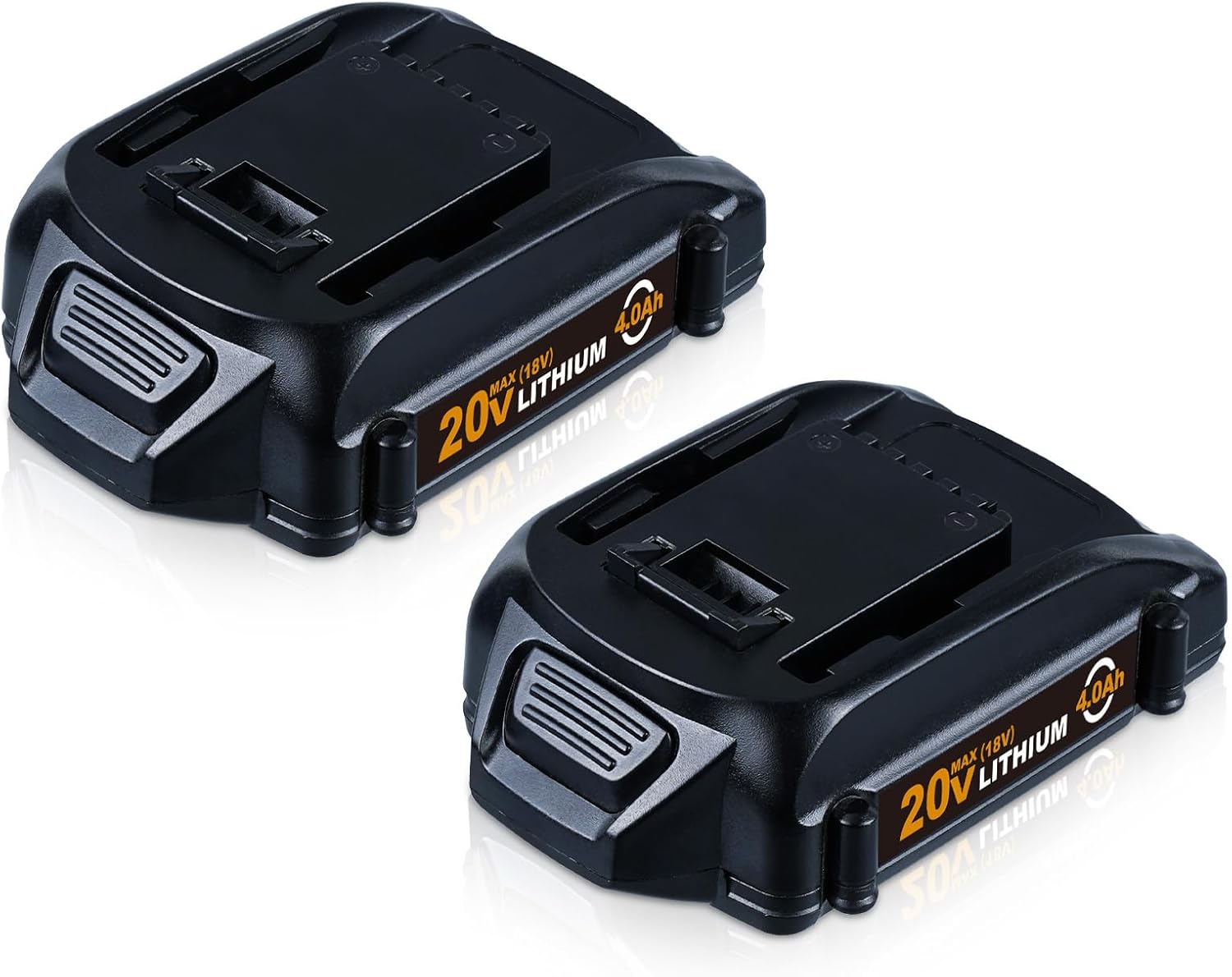 FERRYBOAT 2 Pack 4.0Ah Replacement for Worx 20V Lithium Battery Compatible with Worx WA3575 WA3012 WA3525 WA3520 WA3578 and 20V Cordless Tools