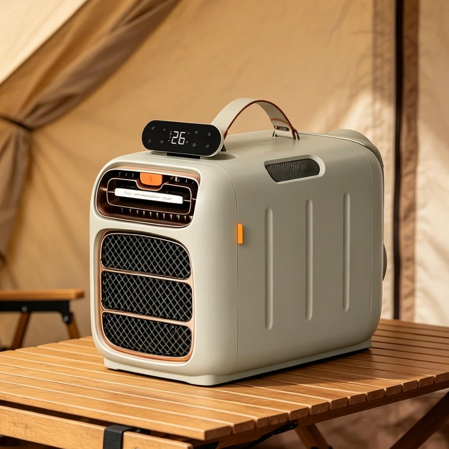 Portable Tent Air Conditioners 4800 BTU Cooling Camping Air Conditioner,Quiet Small AC Unit with 420W, Adjustment range 16-32°C with Remote Control Windowless AC for Tent, RV, Van(Cooling only)