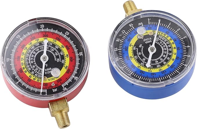 Manómetros de refrigerante baja y alta presión R1234yf R134A R404A miniatura 3