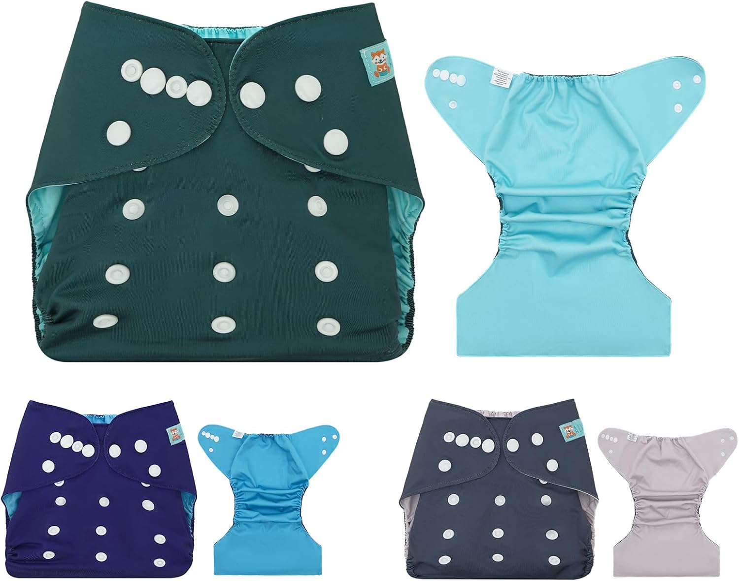 ALVA Baby Cloth Diaper Covers with One Wet Bag, Swim Diaper,Cloth Nappy Shell Baby Girls and Boys