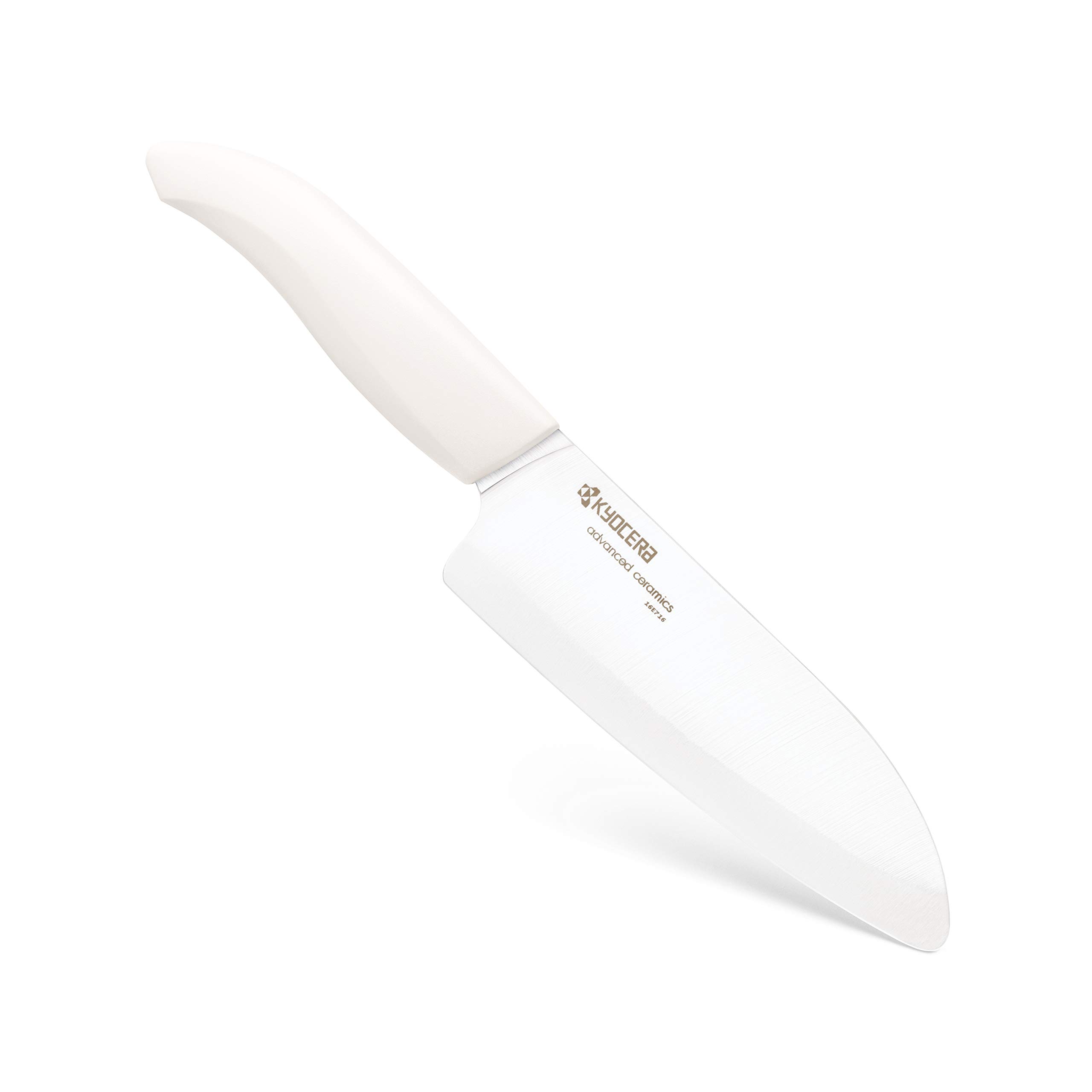Kyocera FK140WHWH Gen Coltello in Ceramica Bianca, Santoku 14cm