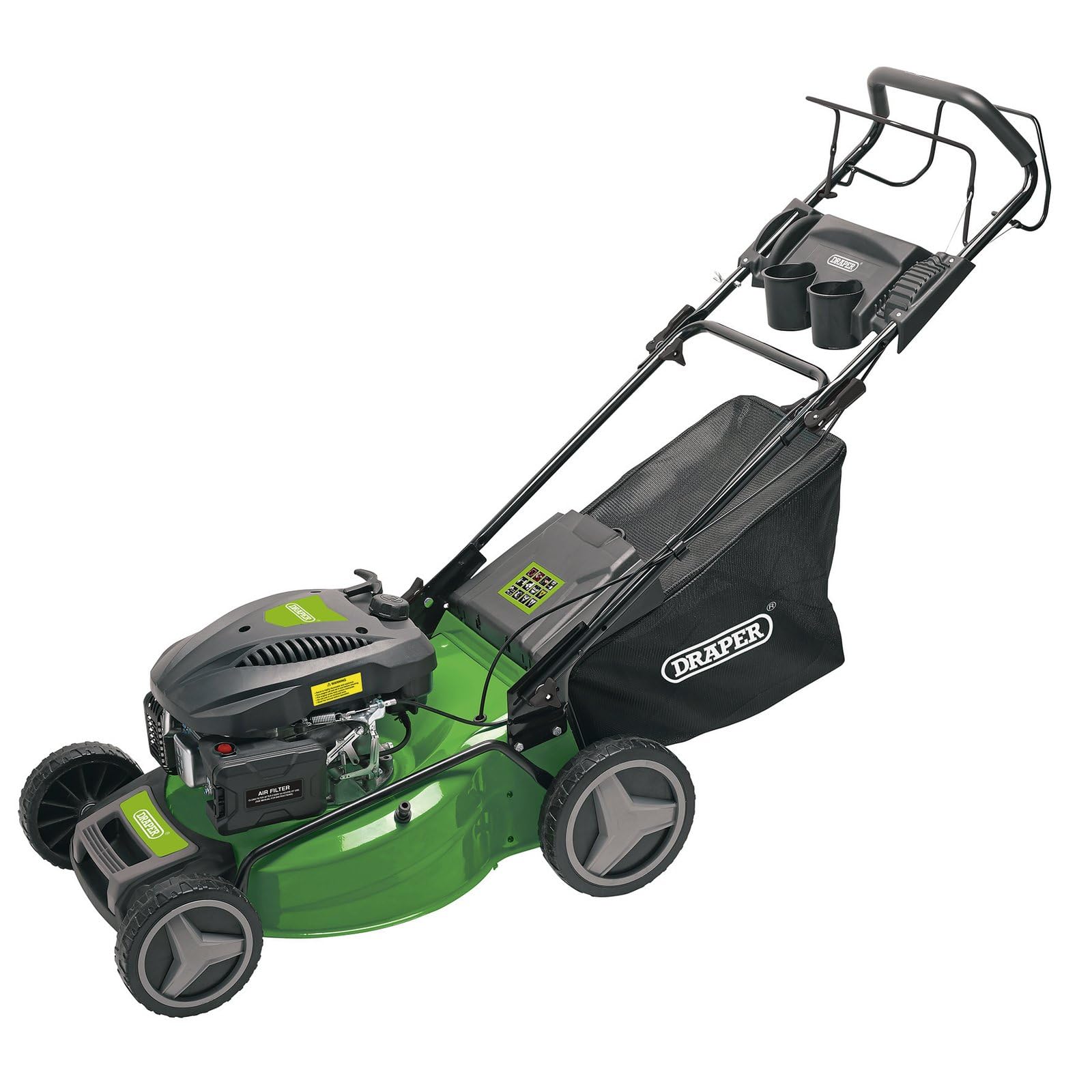 Draper 08673 Self-Propelled Petrol Lawn Mower with Mulching, 510mm...