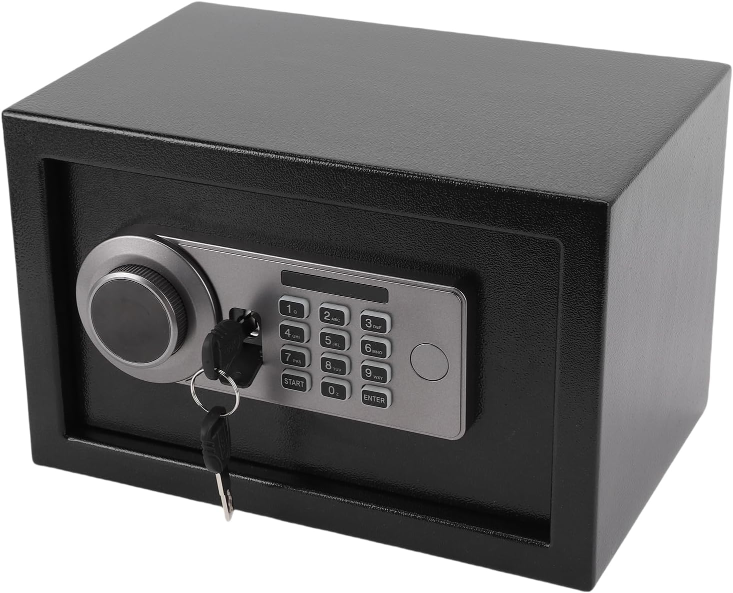 Compact Electronic Home Safe Box with Password & Key Compatibility with Cash, Jewelry, and Valuables - Theft-Proof Design