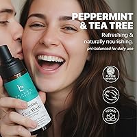 Vista 4 de Beauty by Earth Limpiador facial espumoso, ingredientes naturales y orgánicos, lavado facial vegano, limpiador diario suave para pieles sensibles