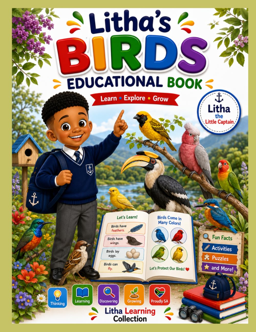 Litha's Birds Educational and Activity Book: Learn and Have Fun