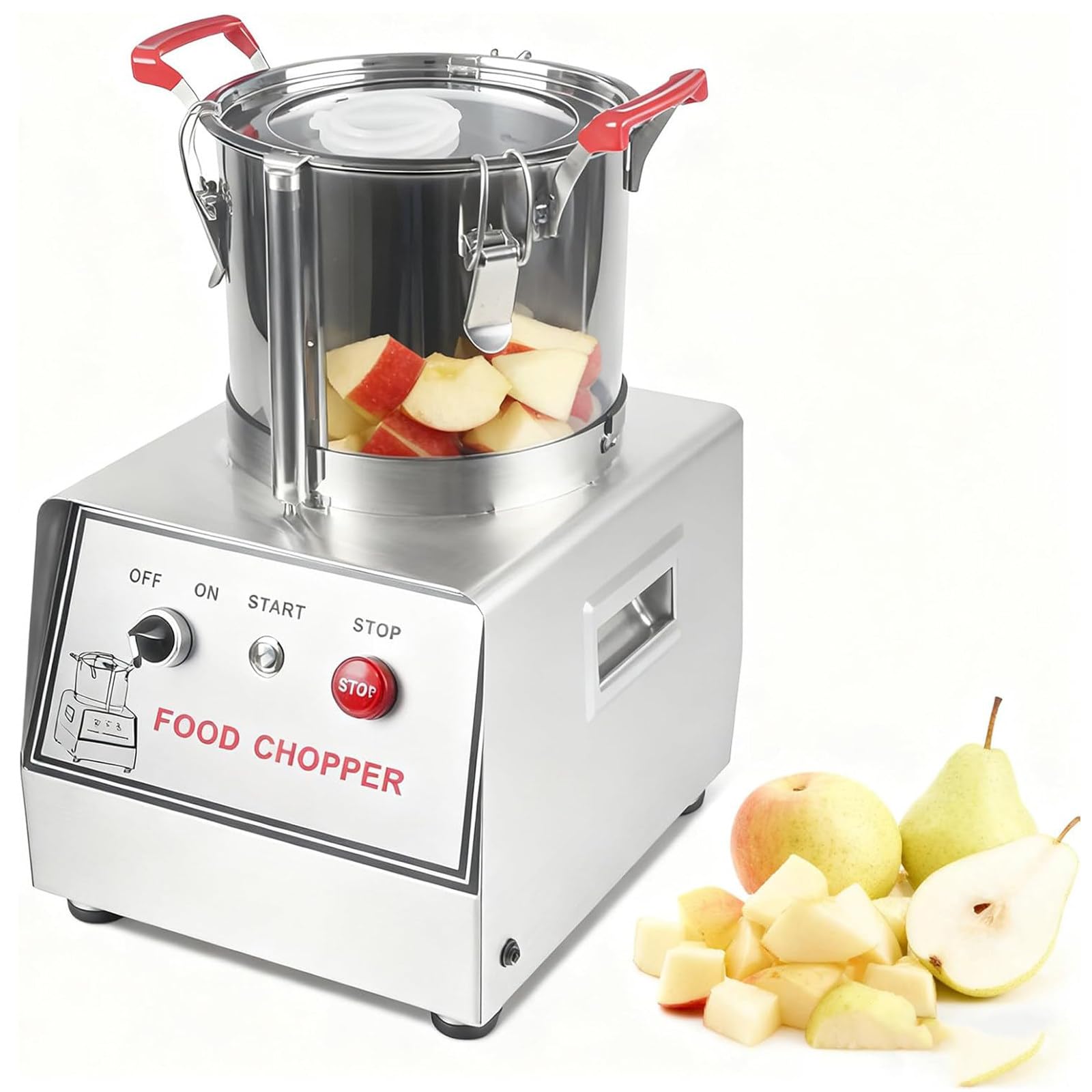 SENJINGHUA Commercial Electric Food Processor 1500RPM, Stainless Steel Vegetable Chopper,Multifunctional Meat Grinder, with S-Shaped Blade for Vegetables and Fruits,Food Preparation 15L