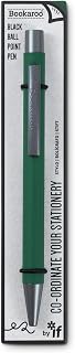 IF Bookaroo Pen, soft touch, colour coated pen with black ink - FOREST GREEN