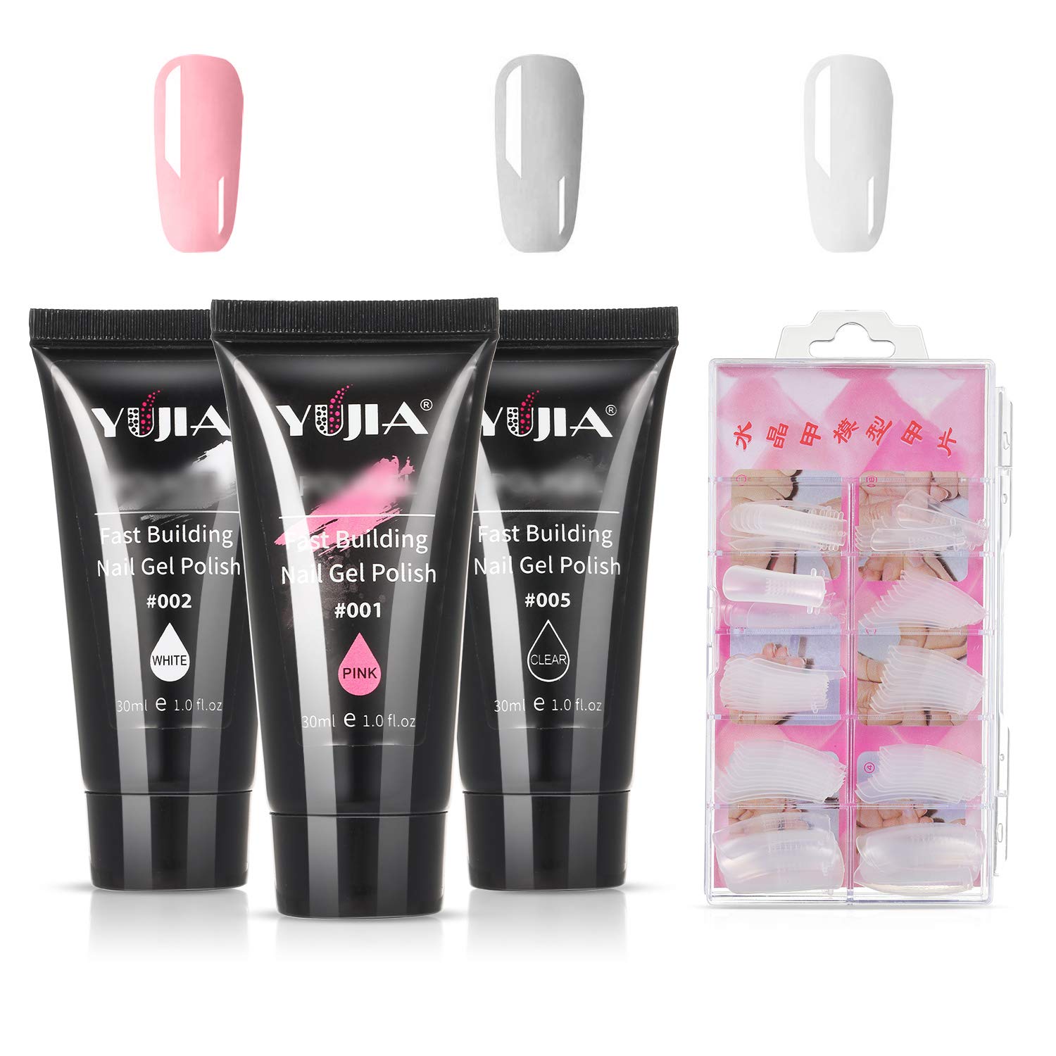 Lasamot 4pcs Nail Extension Glue Set Professional