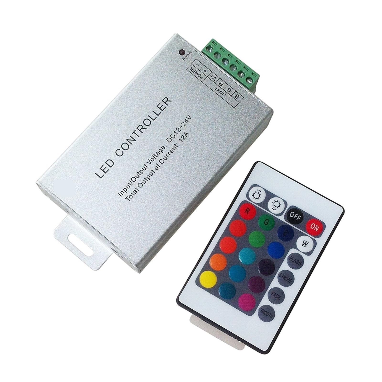 Contrôleur de lumière RGB coque aluminium et variateur RF24 - 2