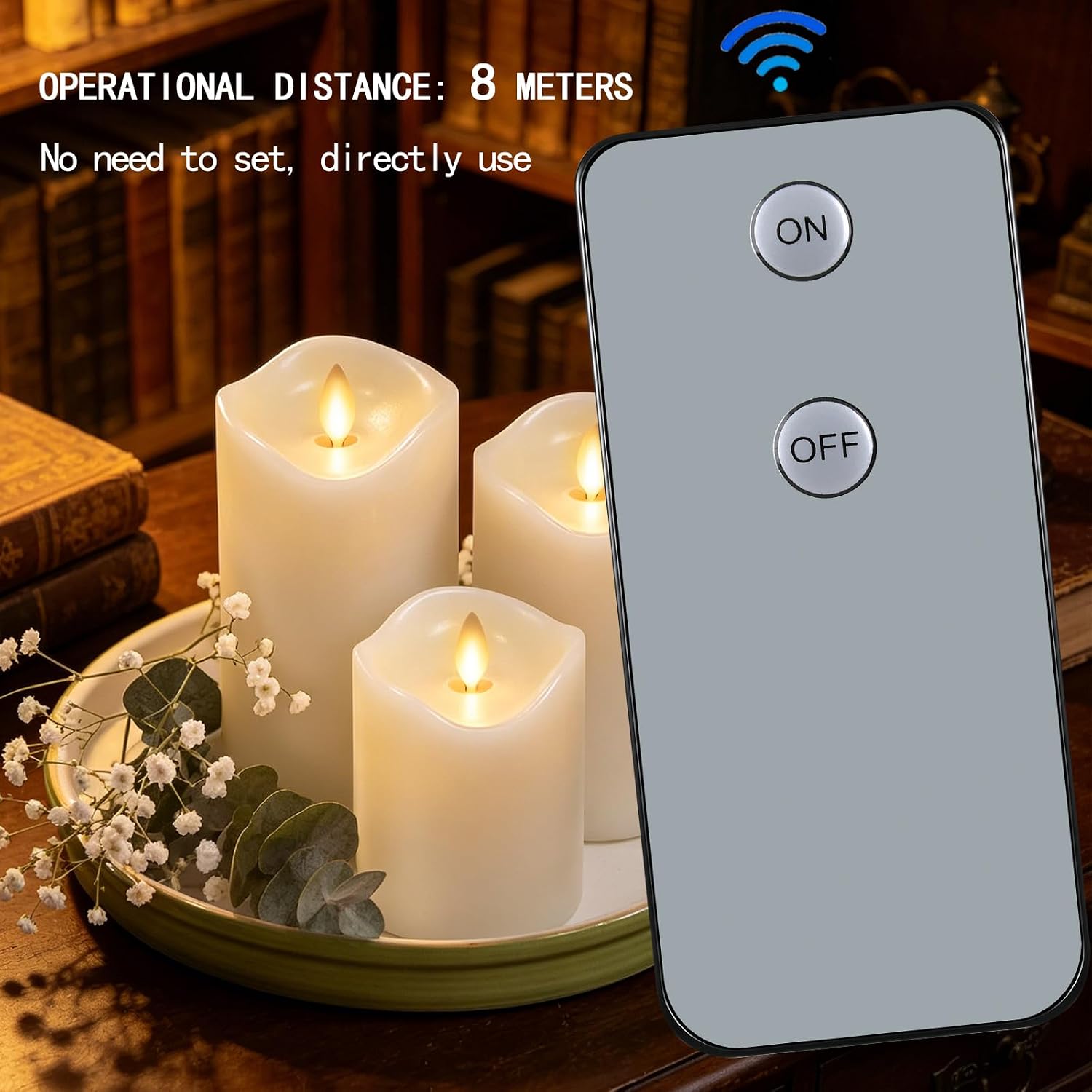 Button Wireless Replacement Remote for Luminara Candle | For Luminara Button, Wireless Replacement Candle Remote Control