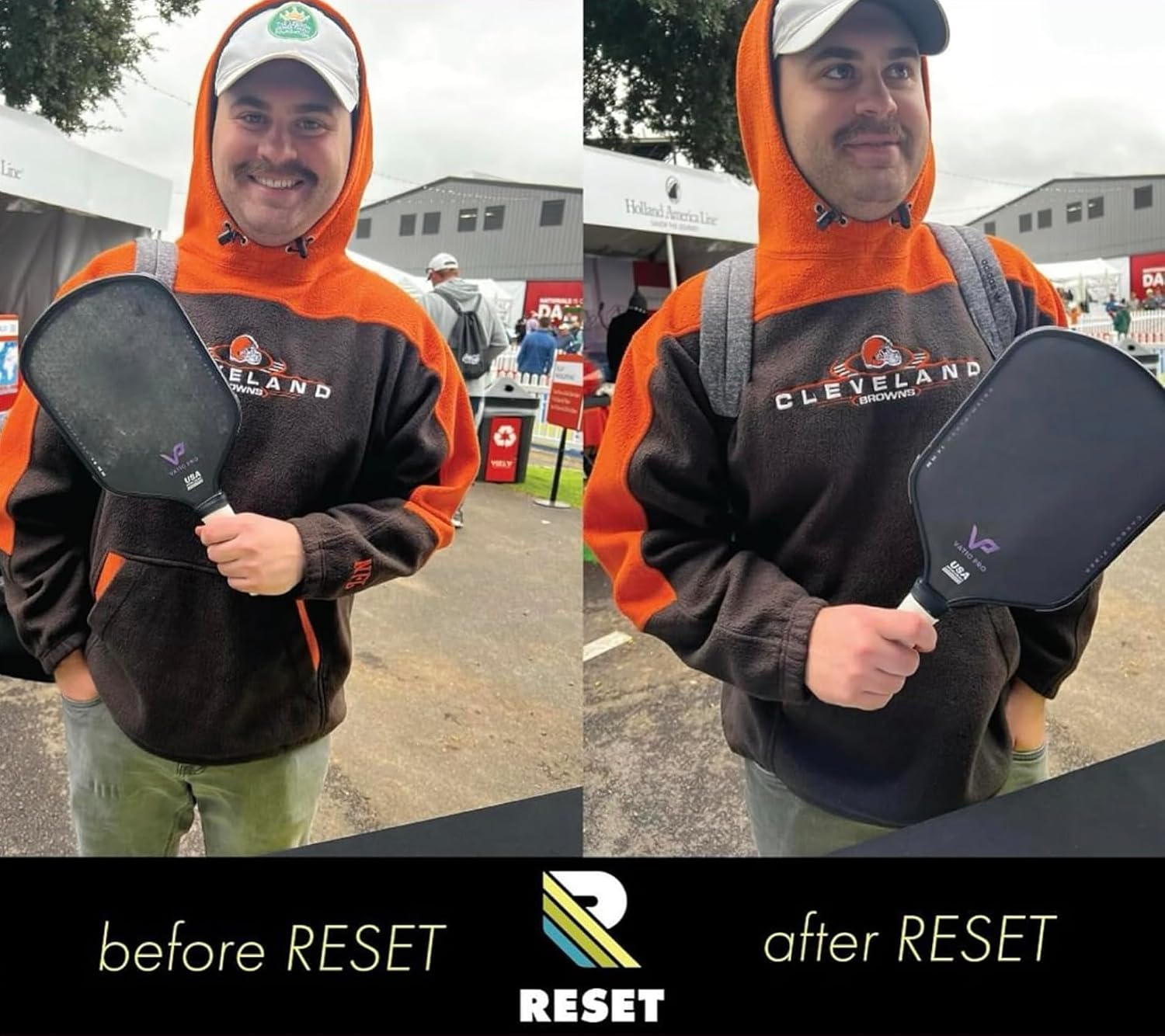 Reset™- Pickleball Paddle Cleaner - 3X Travel Size- Strips Impacted Residue and Increases Spin and Control - TSA Approved Size