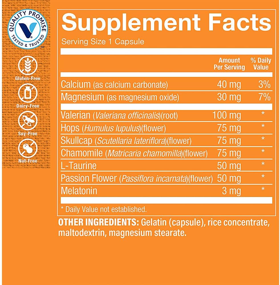 The Vitamin Shoppe Melatonin - Sleep Support, Restful Sleep & Healthy Sleep Cycle, Natural Sleep Aid (240 Capsules)